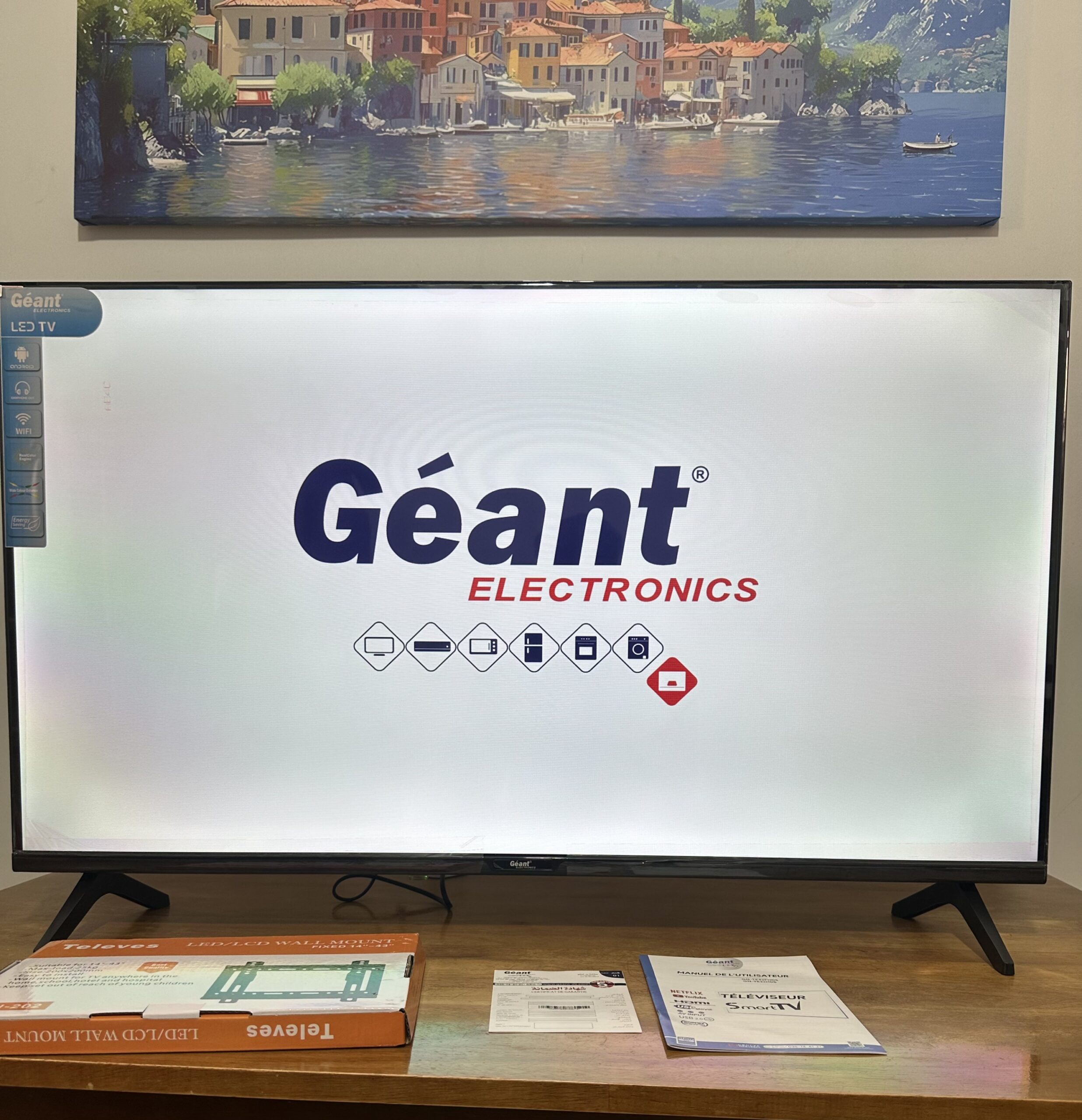 tv 42p géant smart Android + support+ iptv 🎁 – Image 4