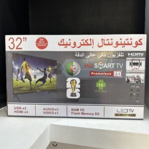 télévision continental 32p Android 14